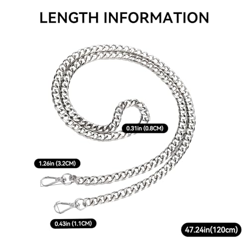 Image of Jiesinlov Purse Chain Adjustable Shoulder Strap with Small Metal Ball Replacement Transformation Crossbody Handbag