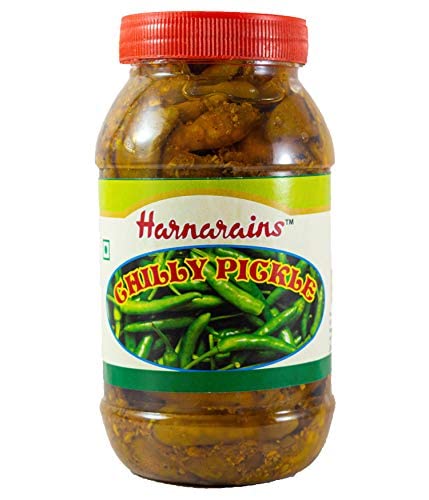 Harnarains Green Chilli Pickle (Hari Mirch ka Achar) Homemade 400 Gram