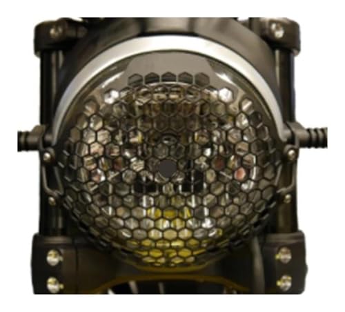 Protection de phare de moto en maille robuste pour style classique noir - 2