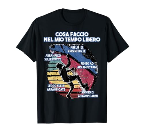 Arrampicata Uomo Bouldering Scalata Scalatore Maglietta