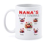 Taza Los Pequeños Bichitos Del Amor De La Abuela Tazas De Café Personalizada Coffee Mug Premium Tazas Para Oficina Hogar Regalo 330Ml