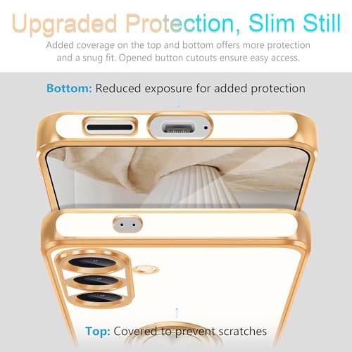 Funda delgada Fingic para Galaxy S26 Plus acabado dorado premium 7