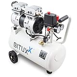 Dieser 24 Liter Kompressor besticht durch die niedrige Lautstärke von nur 60 dB und seine exzellente Arbeitsweise