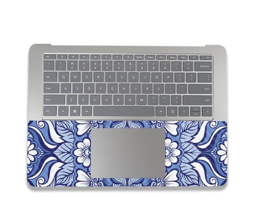 Image of MightySkins Carbon Fiber Skin Compatible with Microsoft Surface Laptop Studio 2 (2023) Full Wrap Kit - Flower Mandala | Protective Durable Textured Carbon Fiber Finish | Made in The USA