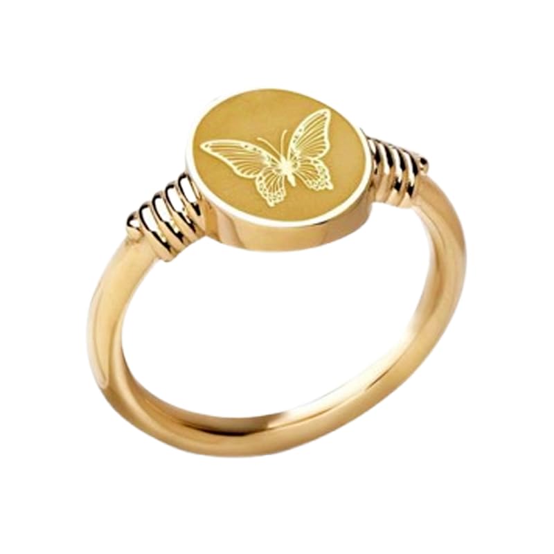 Bague papillon argent 925 plaqué or bijou nature insecte pour femme