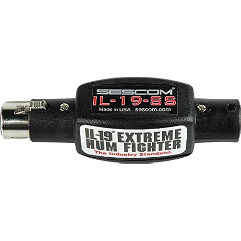 Sescom IL-19-SS Inline Professional Audio Hum Eliminator with Dynamic Structured Shielding Cover
