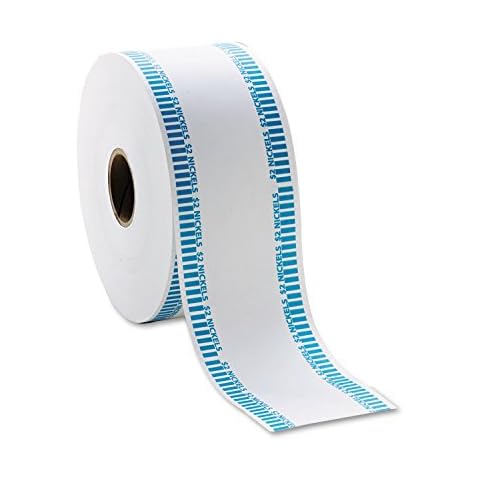 PAP-R The Coin-Tainer Co. Automatic Coin Wrapper Roll, Nickel, 1000 feet (50005), Blue/White Cover