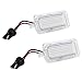 Qiilu 2 pièces plaque d'immatriculation de voiture lumière LED lampe blanche 6500 K pour Ford Focus MK2 hayon facelifted 2008-2010