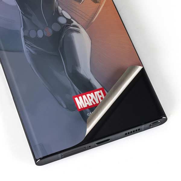 Skinit Decal Phone Skin Compatible with Galaxy S23 Ultra - Officially Licensed Marvel Black Widow Running Design