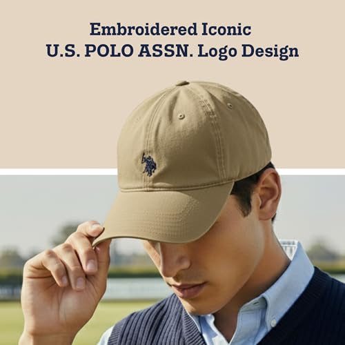 U.S. Polo Assn. Baseball Cap, 100% Cotton Adjustable Dad Hat with Small Pony Logo - Image 4