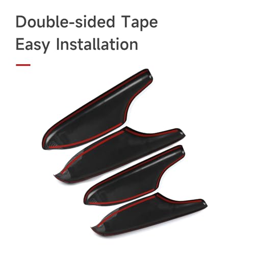 Image of Door Handle Armrest Cover Trim Decals for 2022 2023 2024 2025 2026 Honda Civic 11th Gen Accessories ABS Carbon Fiber Stickers