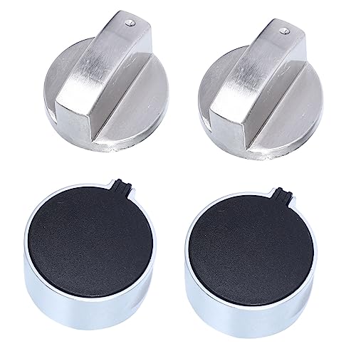 Mipcase 4 piezas Perillas de Control para Cocina de Gas de Zinc Interruptores de para Estufas Diseño Práctico y Duradero Instalación Compatibles con Estufas de Gas