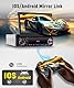 Autoradio 1 Din mit IOS/Android Mirror Link Bluetooth 7 Zoll Manuell Einziehbarer Bildschirm Autoradio mit Bluetooth Freisprecheinrichtung FM Radio/USB/AUX/EQ/Type C Lenkradsteuerung Rückfahrkamera