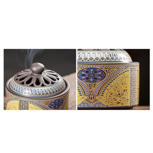 Brûleur d'encens en céramique rétro TUSUOD pour bâtons de santal
