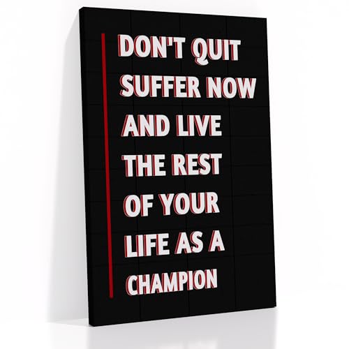 Inspirational Poster Wall Art Motivational Entrepreneur Quotes Print on Canvas Black Background Picture Painting Artwork for Modern Home Living Room Office Wall Decoration Ready to Hang [24''Wx36''H]