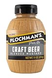 Plochman's Craft Beer Mustard, 11 oz - Gourmet Mustard Made with American Pale Ale, Hopped Beer Mustard for Pretzels, Sandwiches, Brats & Dipping