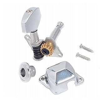 Musiclily Mécaniques 3×3 Semi-Scellées pour Guitare électrique et Acoustique, Chrome - Les Beatles, Paul McCartney, John Lennon, RIngo Starr, George Harrison Musiclily Mécaniques 3×3 Semi-Scellées pour Guitare électrique et Acoustique, Chrome – Image 5