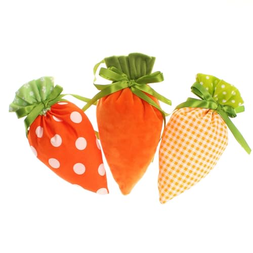 Bolsas de Pascua de cordón, bolsas de regalos de Pascua,Lindas bolsas de Pascua de zanahoria para niños 7.9 x 4.7 pulgadas - Actividad de caza de huevos, 10x bolsas de golosinas, suministros de fiesta