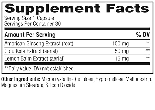OLLY Focus Adaptogen, Ginseng, Gotu Kola, Mood Support Supplement, Vegetarian Capsules - 30ct - Thumbnail 5