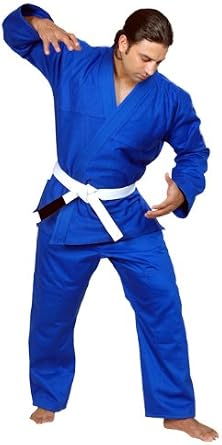 BJJ Kimono Jiu Jitsu Judo Gi Student Blue Color 8 A6 NO Logo Martial Arts, Fighting Uniform, Training Uniforms, Pre-Shrunk, Ultra Light Weight Uniforms