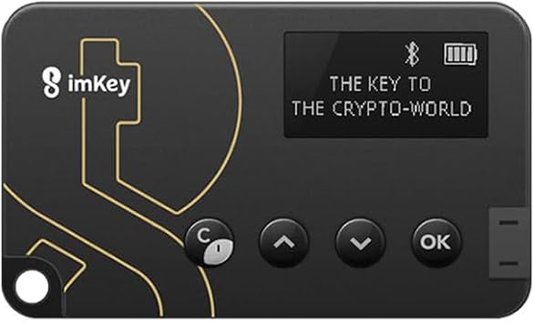 imKey Pro Secure Crypto Hardware Wallet Offline Cold Storage | Invest by imToken EVM Chains Layer2 Bitcoin, Ethereum, EOS, TRX, CKB, BCH, LTC, KSM, DOT