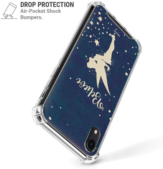 Skinit Clear Phone Case Compatible with iPhone XR - Officially Licensed Disney Tinker Bell Believe Design