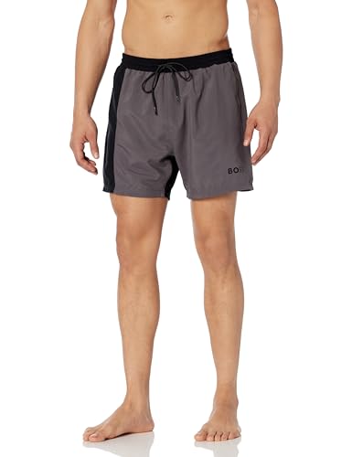 BOSS Men's Standard Towel and Swim Trunk Beach Bag Set