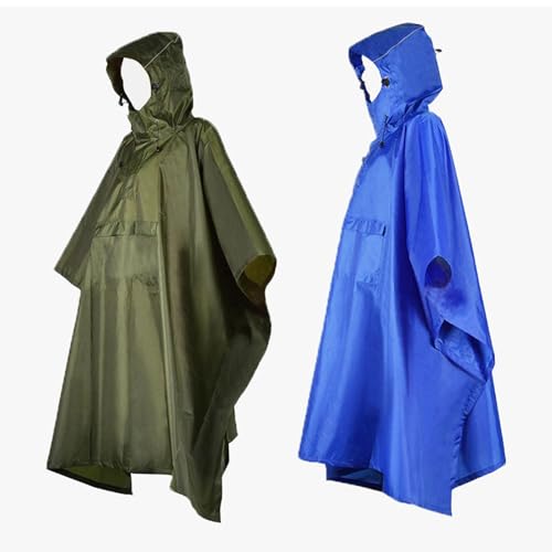 Poncho de lluvia con capucha e impermeable multifuncional para senderismo 5