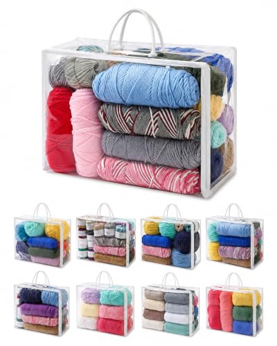 Image of Remittur 8 Packs Large Yarn Storage Bags