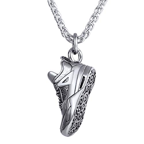 Sport Shoe Necklace Stainless Steel Personalised Runnig Shoe Pendant, Gift for Runner