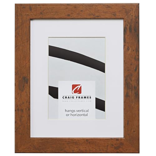 Craig Frames 24x30 Brown Picture Frame Matted to 20x26, Home Wall Decor