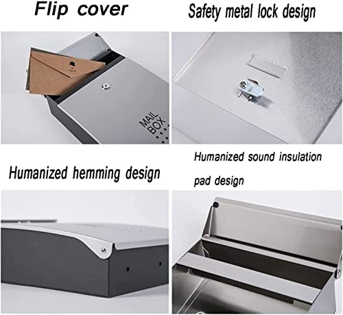 Boîte à suggestions en acier galvanisé avec fermeture à clé design B