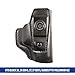 Desantis Insider Gun Holster, Heavy-Duty Spring Steel Clip, Unmolded Leather Holster, Fits Glock 26, 26 GEN 5, 27, 27 GEN 5, Taurus PT111 Millennium G2, Unisex Glock Holster, Right Hand Draw, Black