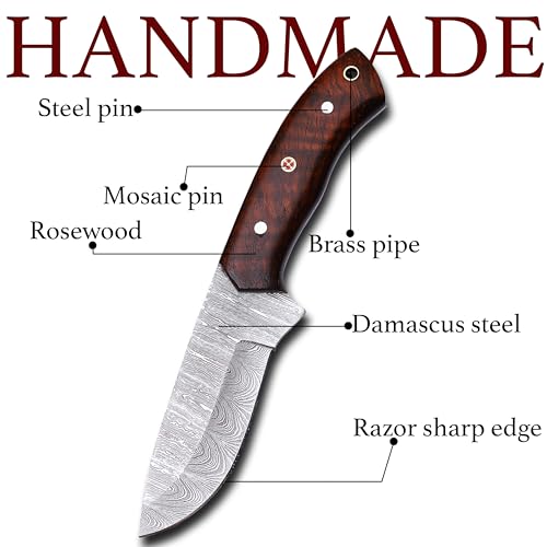 Sloth Steel WD 9 Handmade Damascus Steel Fixed Blade Knife thumb #3