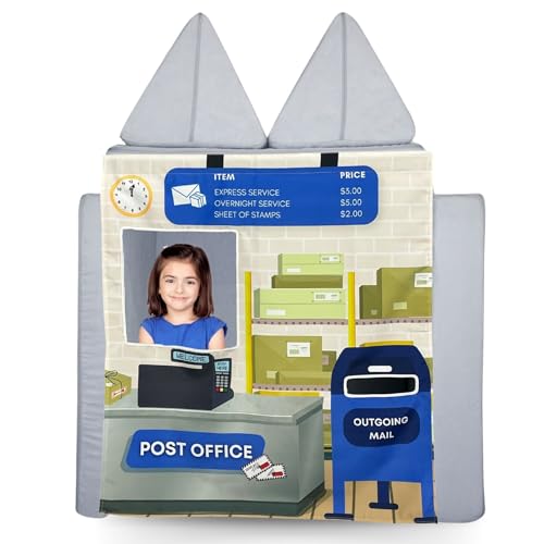 Image of Couch Swag Play Panel for Childrens Foam Sofa Kids Couch (Post Office)