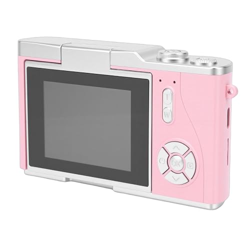 Alomejor Cámara Digital 48MP 4K con Pantalla Flip 2.4" Rosa miniatura 2