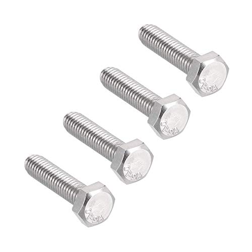 Image of 20 Pcs M6 Hex Bolt M6-1 x 25mm UNC Hex Head Screw Bolts A2-70(304) Stainless Steel Fully Threaded Hex Tap Bolts,Plain Finish,Fully Threaded (M6 x 25mm)