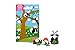 Iwako Set Of 6 JAPANESE PANDA PUZZLE ERASER