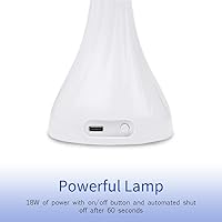 Vista 5 de Mia Secret - Lámpara de mesa LED/UV para curar puntas de gel para uñas - para técnico de uñas Diseño flexible de 6 luces