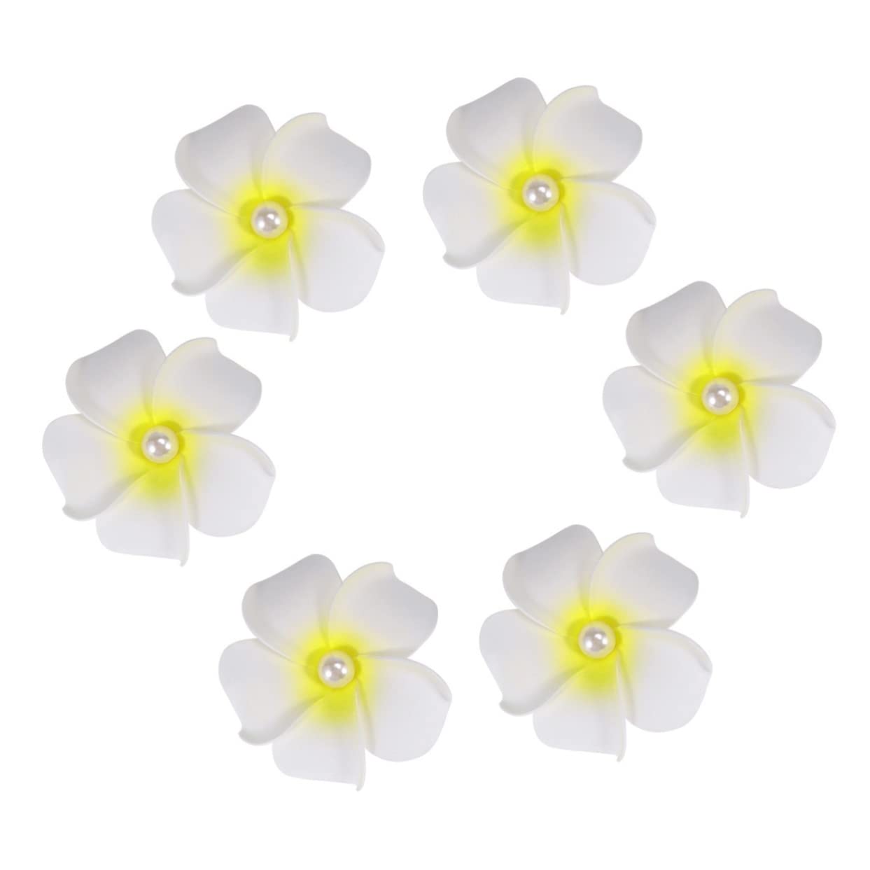 FOMIYES Juego De 3 Elegantes Horquillas De Novia Con Diseño De Frangipani Accesorio Para El Cabello Para Mujer Para Fiesta En La Playa 8 Unidades X 3