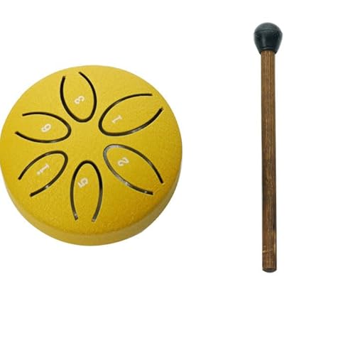 QYDZSHOP Rain Drum for Outdoor Use, 8cm, 6 Notes, Steel Tongue Drum, Rain Drum, Harmonious Resonance of Natural Sounds, Synchronised with The Rhythm of Nature, Mini Rain Drum Instrument