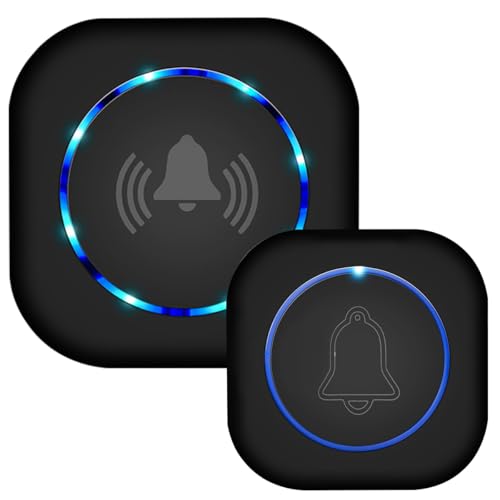 Wireless Doorbell with 1,000ft Range and LED Flashing