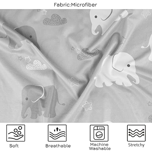 Nursing Cover Breastfeeding, Multi-Use Baby Car Seat Covers Boys, Infant Stroller Cover, Stretchy Carseat Canopy, Soft Breathable, Elephant #TOP1