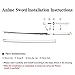 inosuke Sword-41 inch,Demon Slayer Sword, inosuke Cosplay Katana for Role-Playing and Collection.Anime Original Texture.