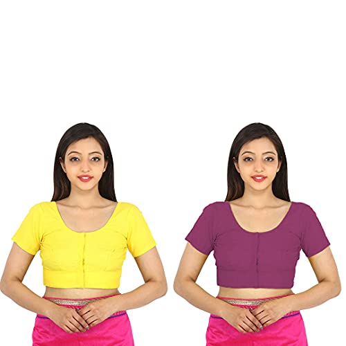 Image of Namita Women's Rubia Cotton Solid Half Sleeve Blouse