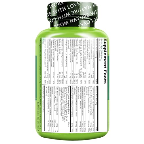 NATURELO Teen Multivitamin - Whole Food Multivitamin - with Minerals for Teenage Boys & Girls - Supplement for Active Kids - Non-GMO - Vegan & Vegetarian - 180 Capsules - Image 3