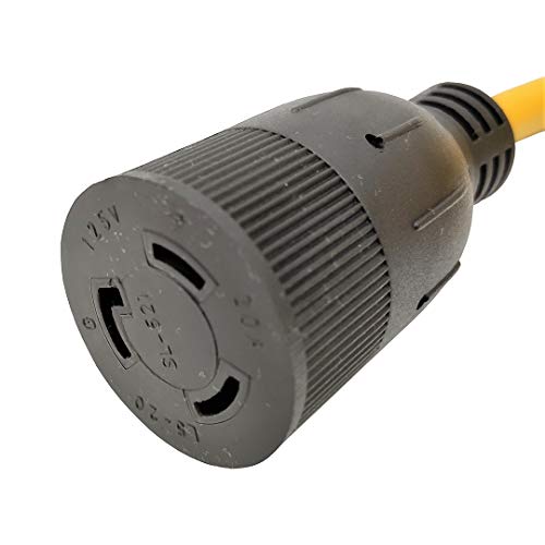 Parkworld NEMA L5-20 Extension Cord, Locking 3-Prong, 20 AMP, 125 Volts, 2500 Watts (25FT) by Parkworld - Used condition - Image 3