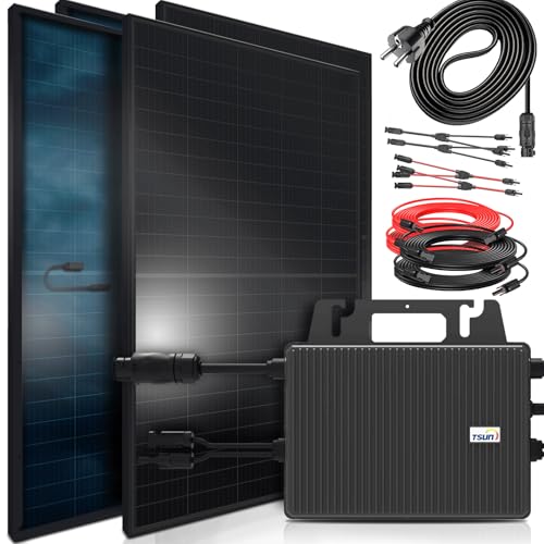 SUNNIVA® 1840W Balkonkraftwerk BIFAZIAL FULLBLACK komplett...