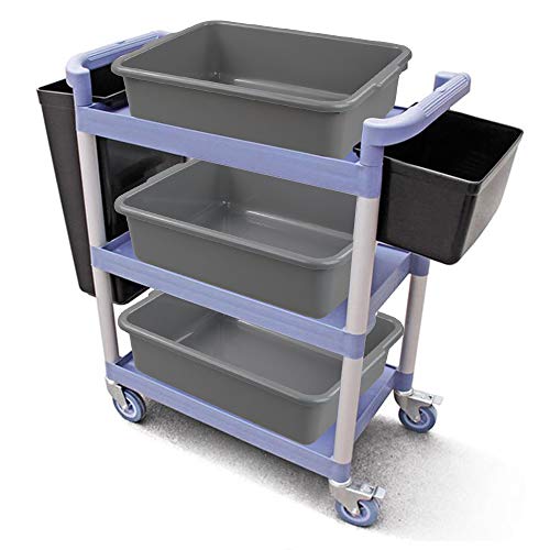 Cand Grey Commercial Bus Tubs, 13 L Plastic Bus Box / Wash Basin, 4 Packs