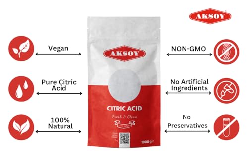 Citric Acid Food Grade 1000gr || Non-GMO, Anhydrous, Make Your Own BathBomb, No Additives, Sour Drinks, Household Cleaning with Citric Acid Powder (Packaging may vary) - Image 7